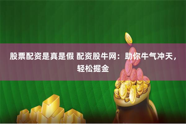 股票配资是真是假 配资股牛网：助你牛气冲天，轻松掘金