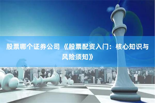 股票哪个证券公司 《股票配资入门：核心知识与风险须知》